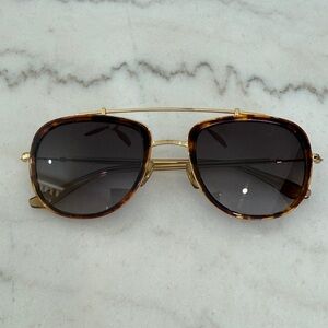 KREWE BRETON | RYE + SWEET TEA 18K Sunglasses